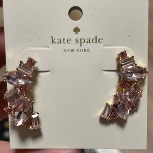 Kate Spade elegant earrings in light pink